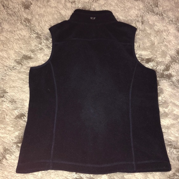 Vineyard Vines Fleece Navy Vest - Picture 4 of 4